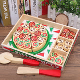 Wooden Children's Educational Pizza Cutting Toys